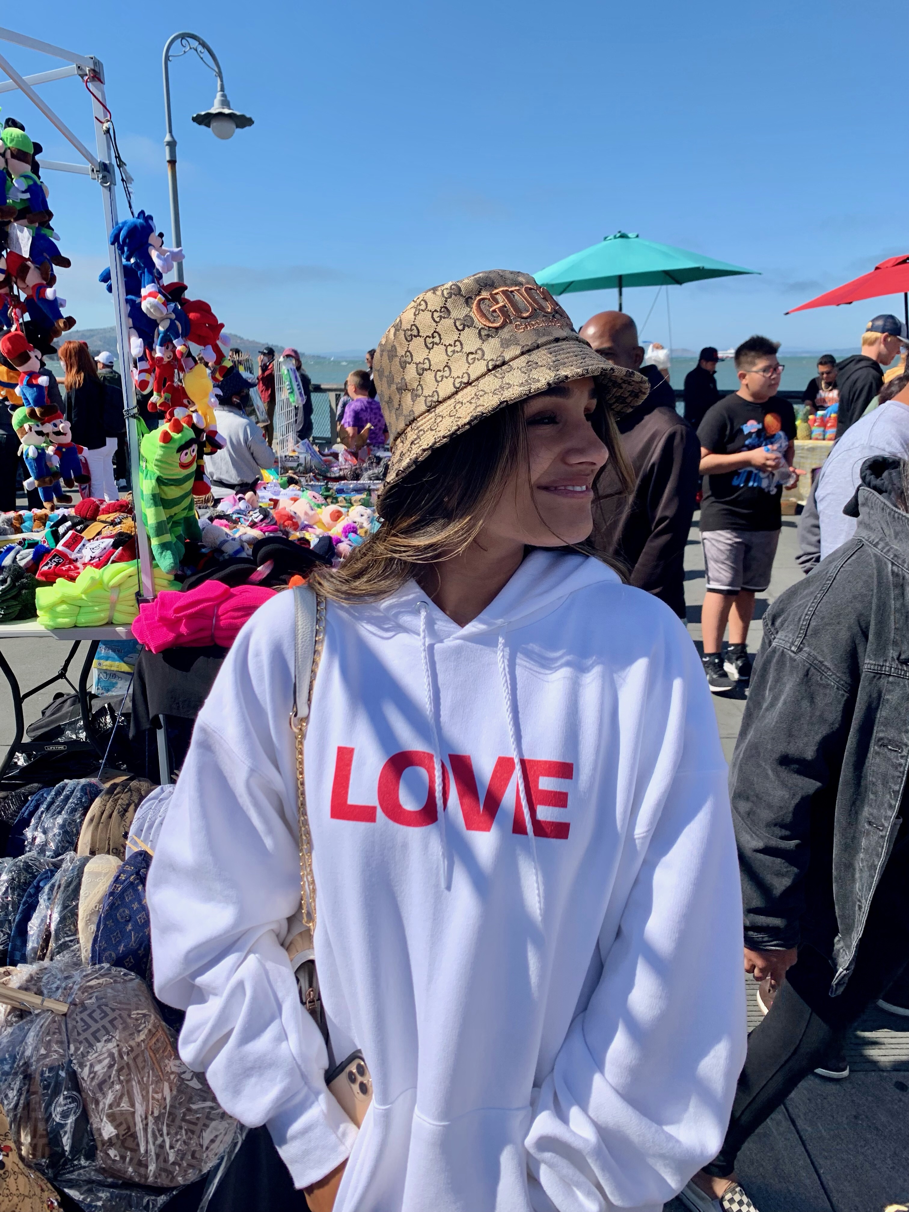 One Size Fits All Love Hoodie - Ocean SF